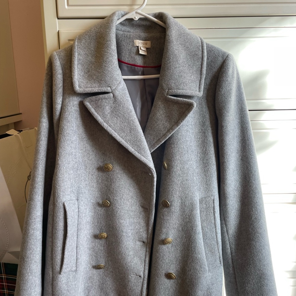 J. Crew Gray Wool Coat